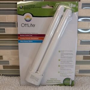Genuine OTT-LITE Fluorescent 18w Light Bulb  4 Pin Type B New PL18-B